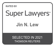 2021 Jin Lew Supers Lawyers Rated Badge